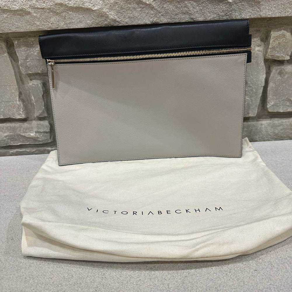Victoria Beckham Black and White Clutch